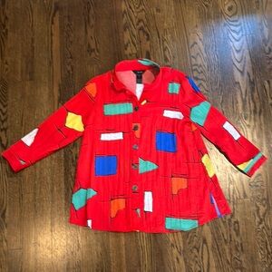 Colorful Ali Miles small Geometric Print Shirt